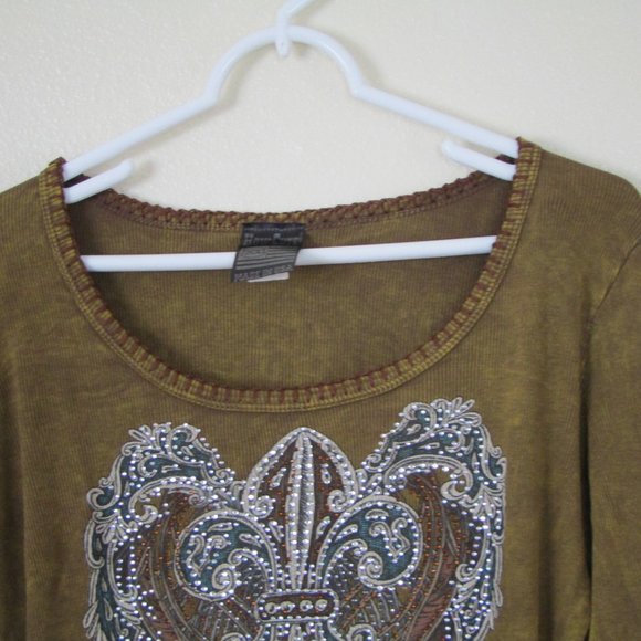 Western Embellished Angel Wing Top, XL - Picture 14 of 16